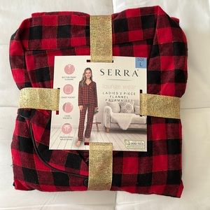 Ladies 2 piece flannel pajama set